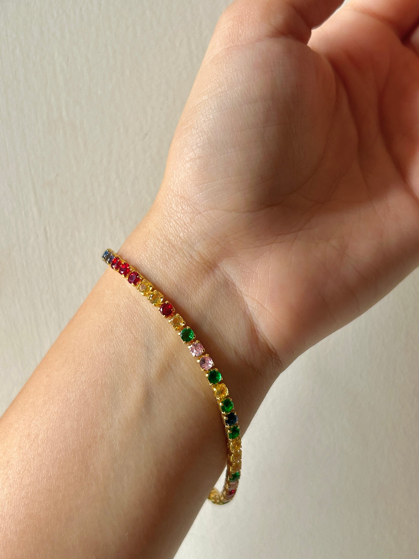 Lana Coloured Tennis Chain Bracelet