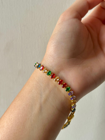 Noura Tennis Chain Bracelet