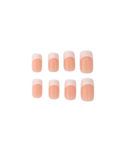 French Tips Short Press On Nails