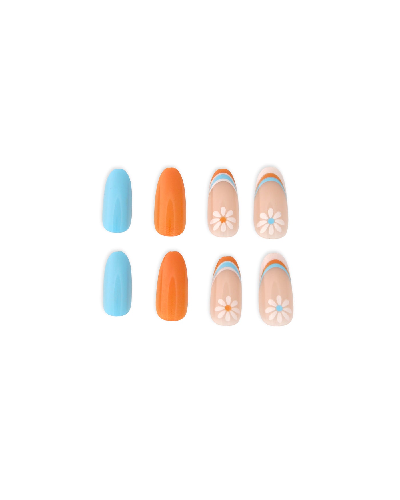 Retro Daisy Press-On Nails