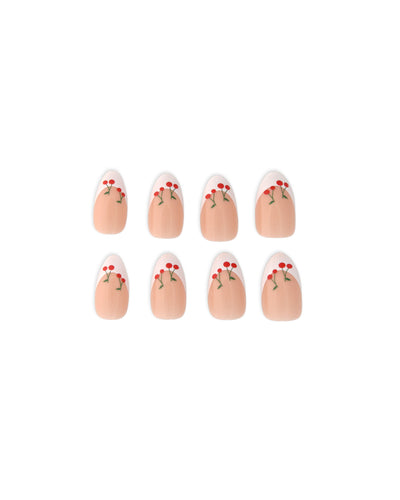 Cherry Press on Nails