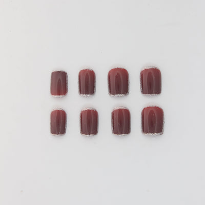 Cherry Glitter Press On Nails