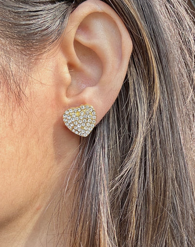 Heart of Gold 18K Gold Plated Earrings