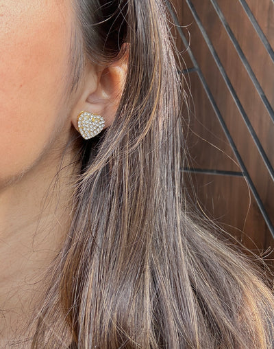 Heart of Gold 18K Gold Plated Earrings