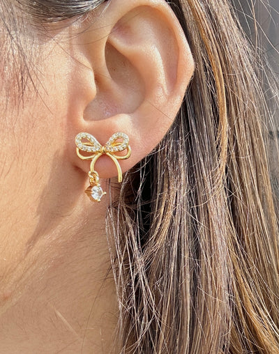 Suzy 18K Gold Plated Bow Earrings