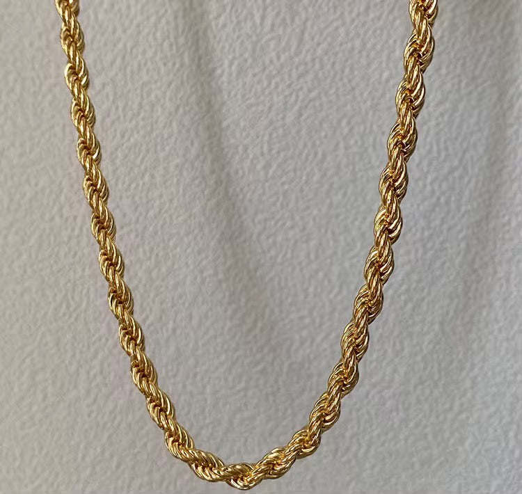 Veda 18k Gold Plated Rope Chain