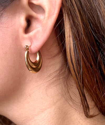 Angel 18k Gold Plated Hoops