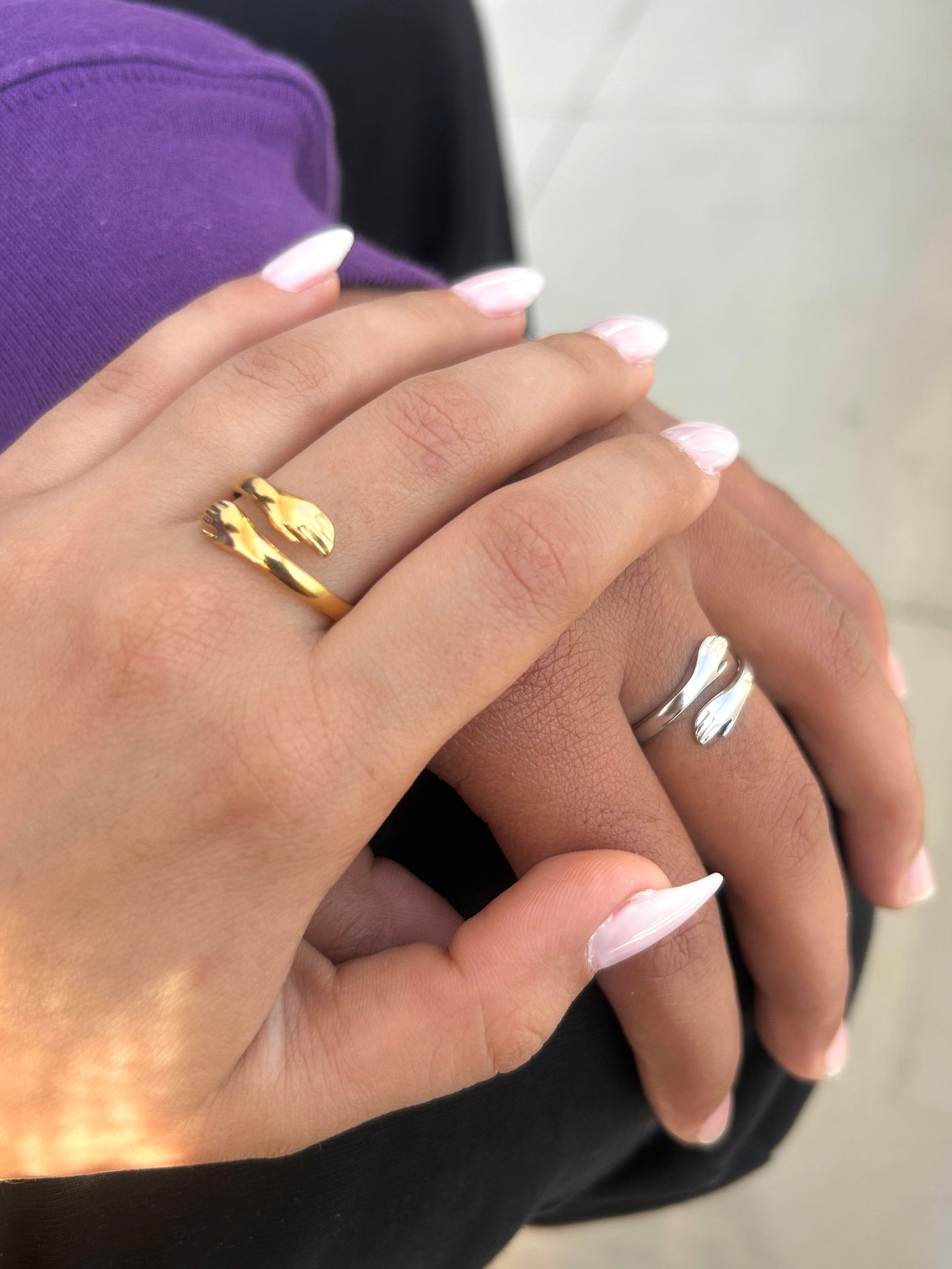 Hug me Couple Ring