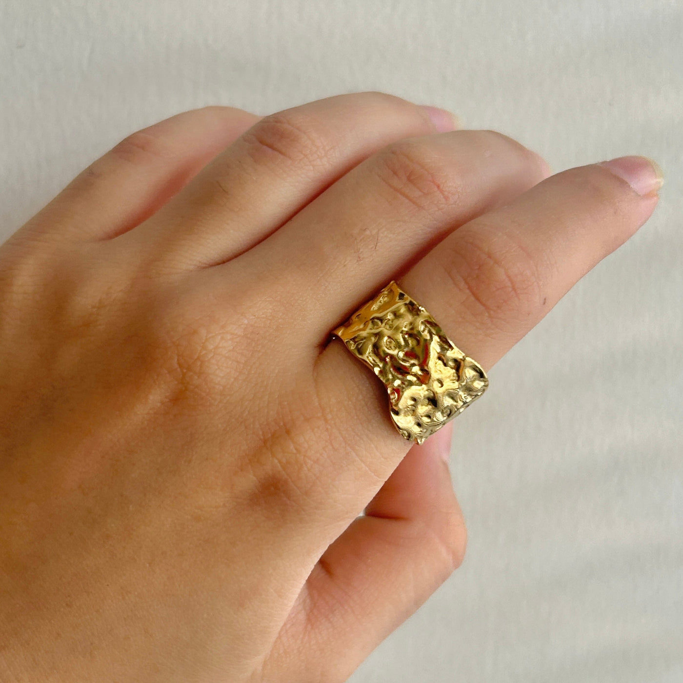 June 18k Gold Plated Ring