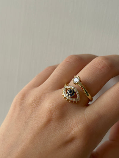 Raksha 18K Gold Plated Ring