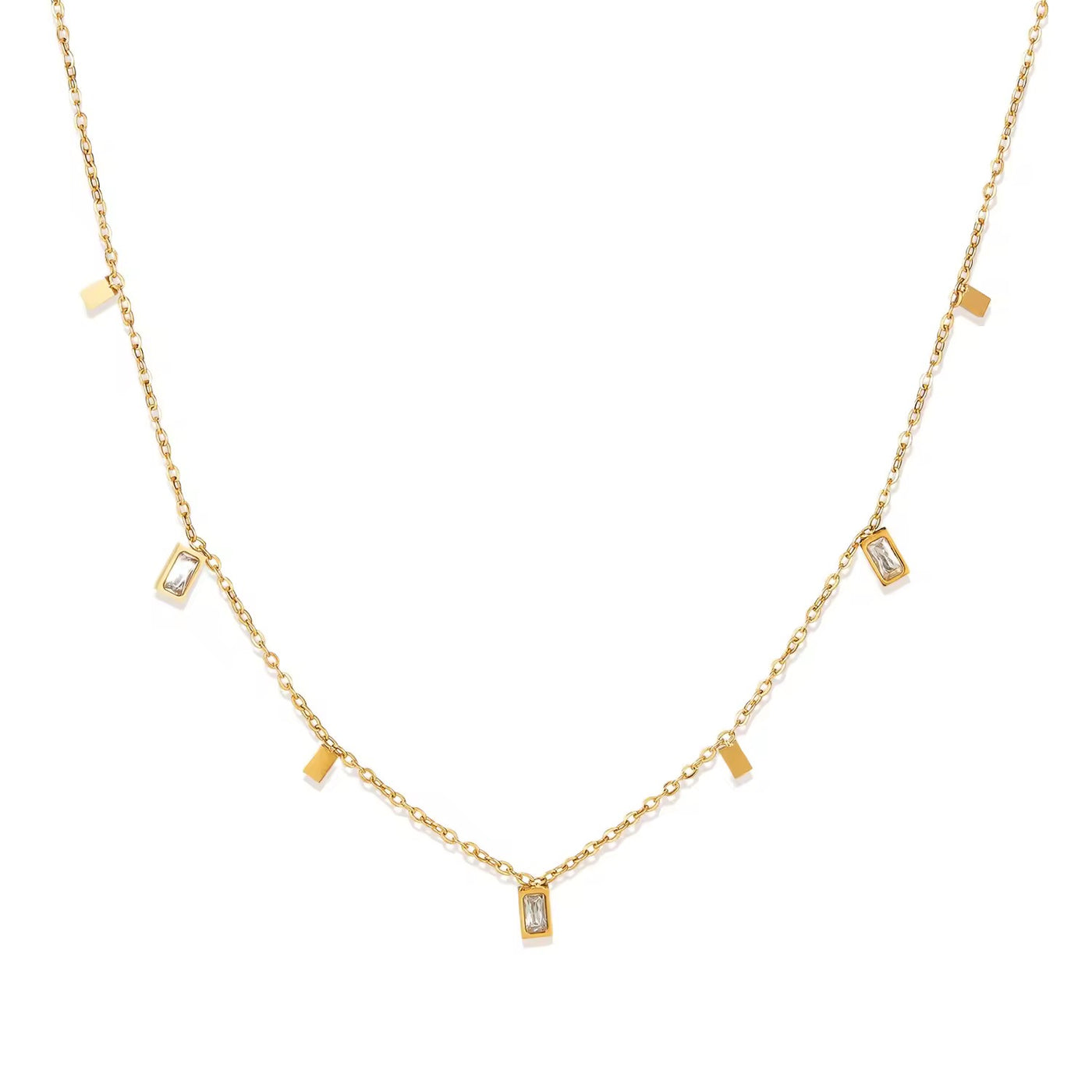 Fiora 18k Gold Plated Dainty Necklace