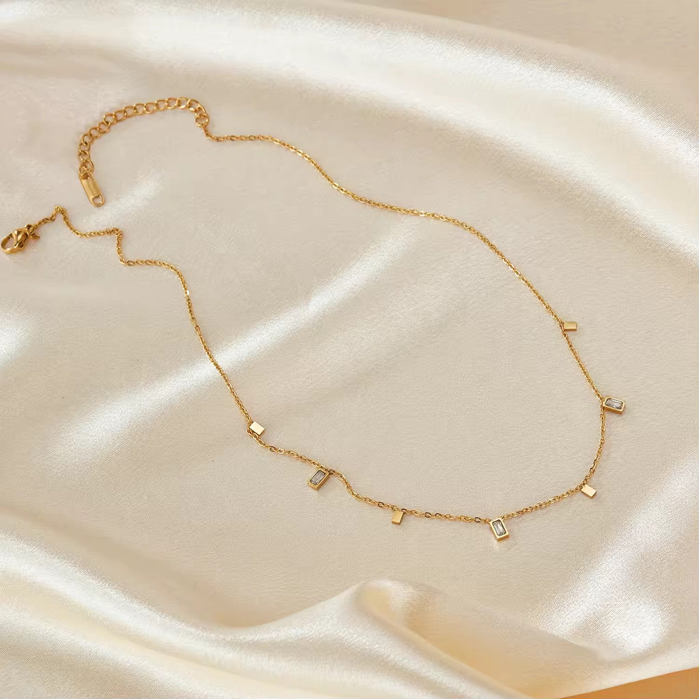 Fiora 18k Gold Plated Dainty Necklace