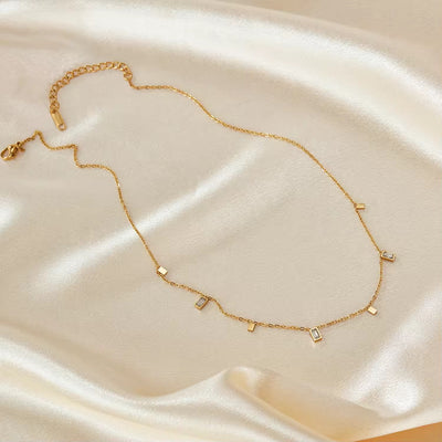 Fiora 18k Gold Plated Dainty Necklace