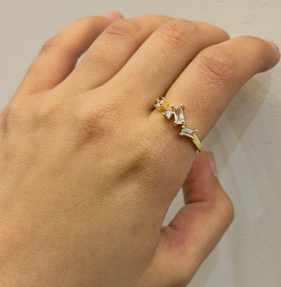 Flutter 18K Gold Plated Ring