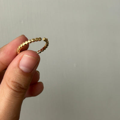 Drishti Evil Eye 18k Gold Plated Adjustable Ring