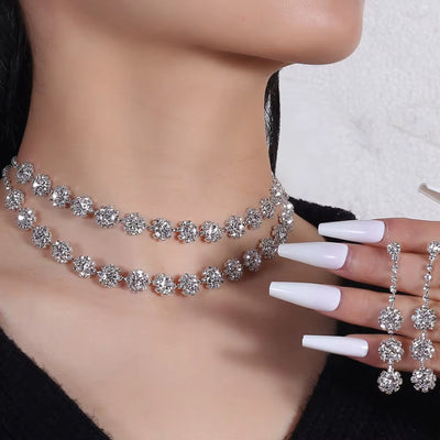 Double Layered Party Wear Jewellery Set