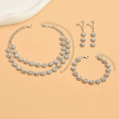 Double Layered Party Wear Jewellery Set
