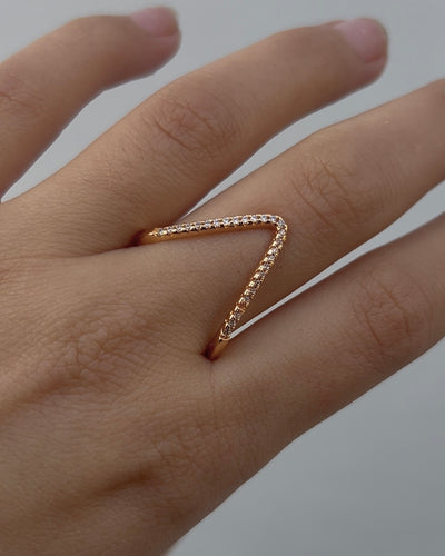 Quincy 18K Gold Plated Adjustable Ring