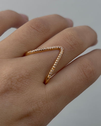Quincy 18K Gold Plated Adjustable Ring