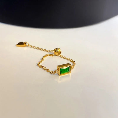 Fernia 18k Gold Plated Chain Ring
