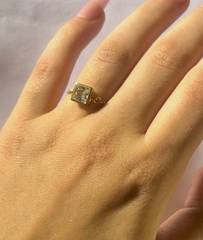 Sera 18k Gold Plated Chain Ring