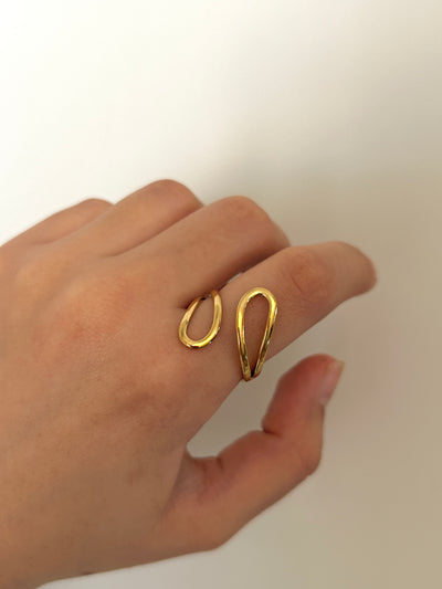 Inayat 18k Gold Plated Adjustable Ring