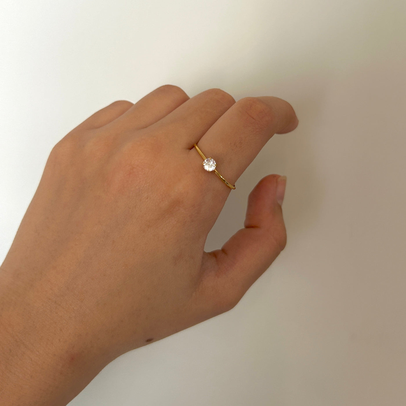 Poppins 18k Gold Plated Adjustable Ring