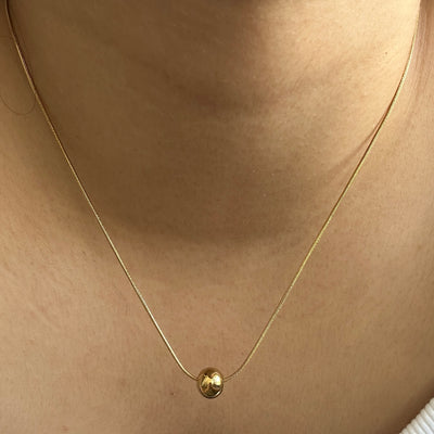 Pebble 18k gold plated Necklace