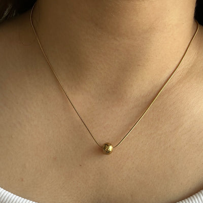 Pebble 18k gold plated Necklace