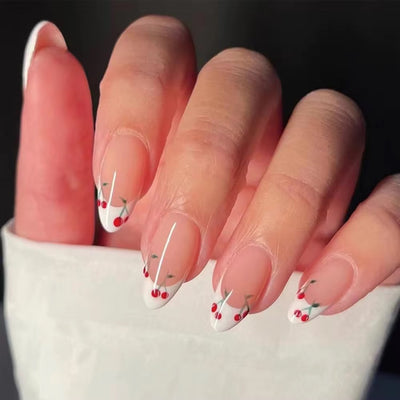 Cherry Press on Nails