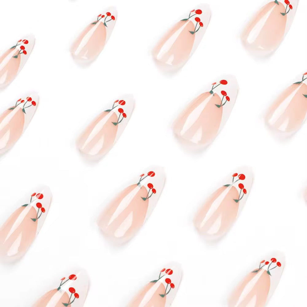Cherry Press on Nails