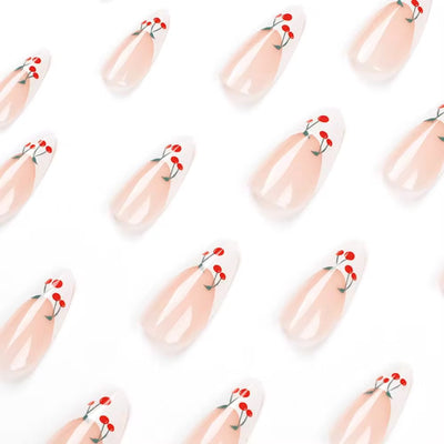 Cherry Press on Nails