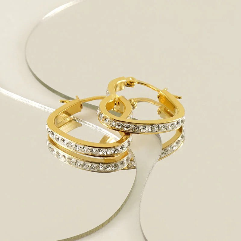 Mon Cheri 18K Gold plated earrings