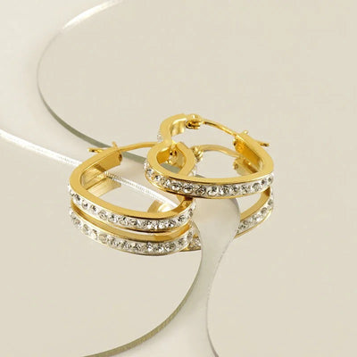 Mon Cheri 18K Gold plated earrings
