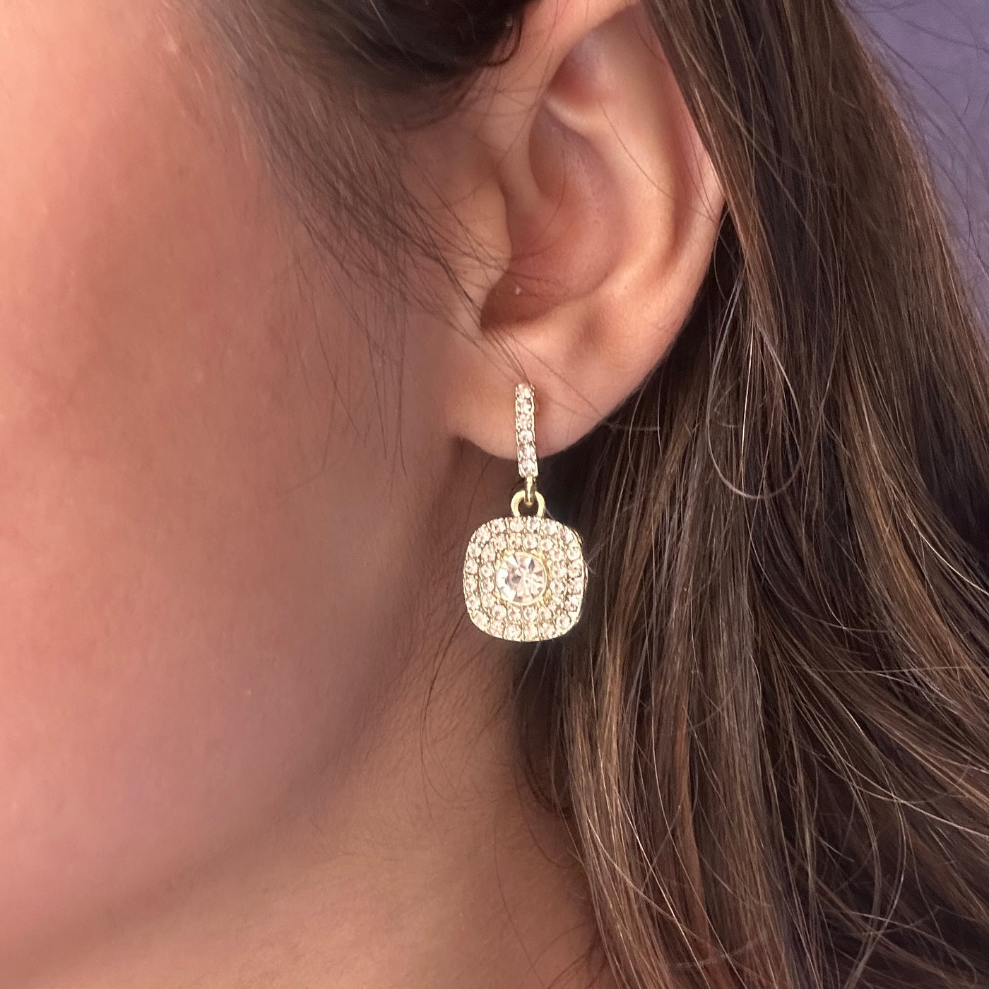 Elayne Zircon Drop Earrings