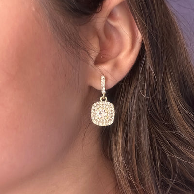 Elayne Zircon Drop Earrings
