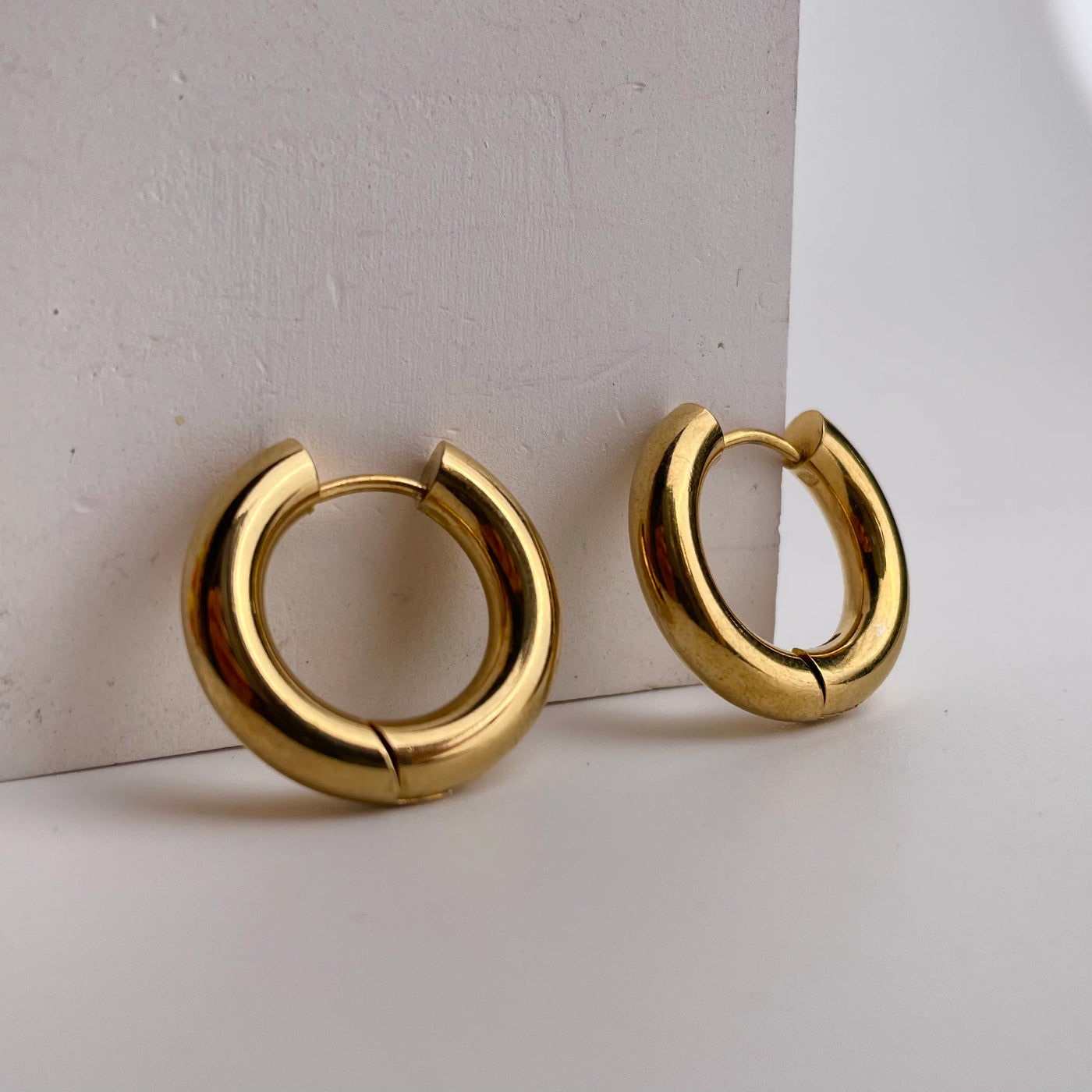 Helen 18K Gold Plated Hoops