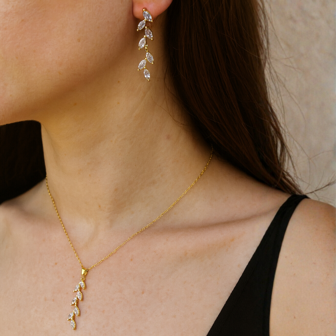 Pankhuri 18k Gold plated Jewellery set