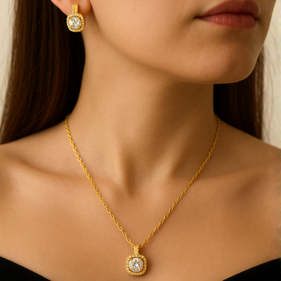 Zemira 18K Gold Plated Jewellery Set