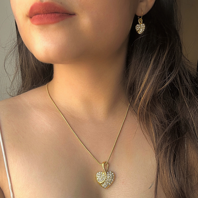 HIYA 18K FOLD PLATED JEWELLERY SET