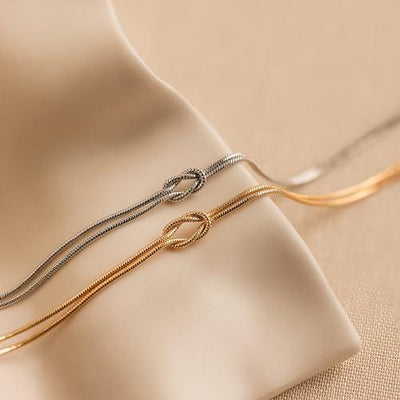 Love knot 18K Gold plated Bracelet Combo