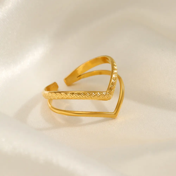 Zalak 18K Gold Plated Ring