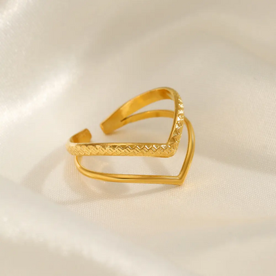 Zalak 18K Gold Plated Ring