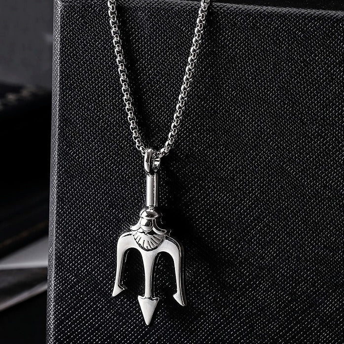 Trishul Pendant With Chain (Anti-Tarnish)