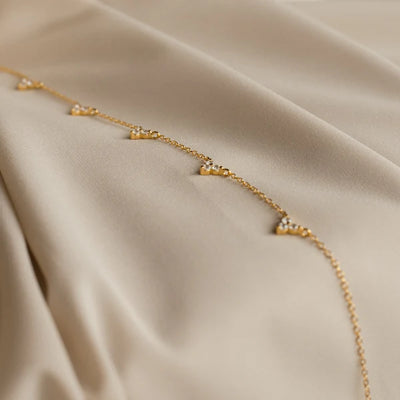 Bejeweled Handcrafted String Necklace