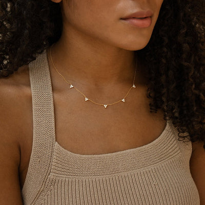 Bejeweled Handcrafted String Necklace