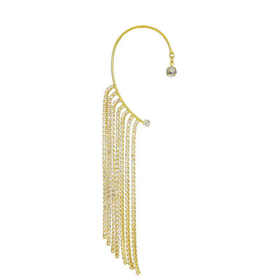 Dangling Rhinestone Ear Cuffs