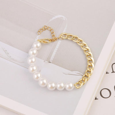 Bright Side  Pearl 18K Gold Plated Bracelet
