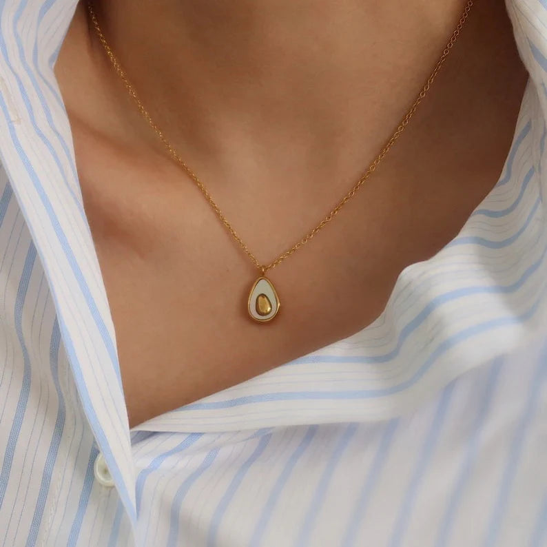 Avocado 18K Gold Plated Necklace