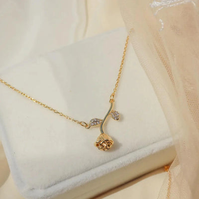 Rosette 18k Gold Plated Necklace